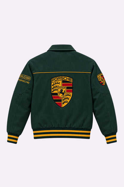 Porsche 993 Turbo Racing Green Cotton Club Jacket