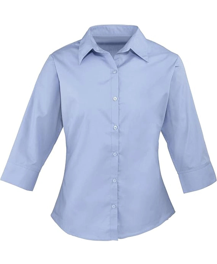 Quarter Sleeves Sky Blue Shirt