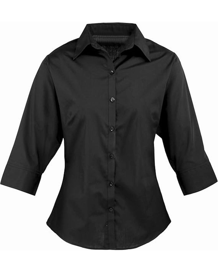 Quarter Sleeves Black Shirt