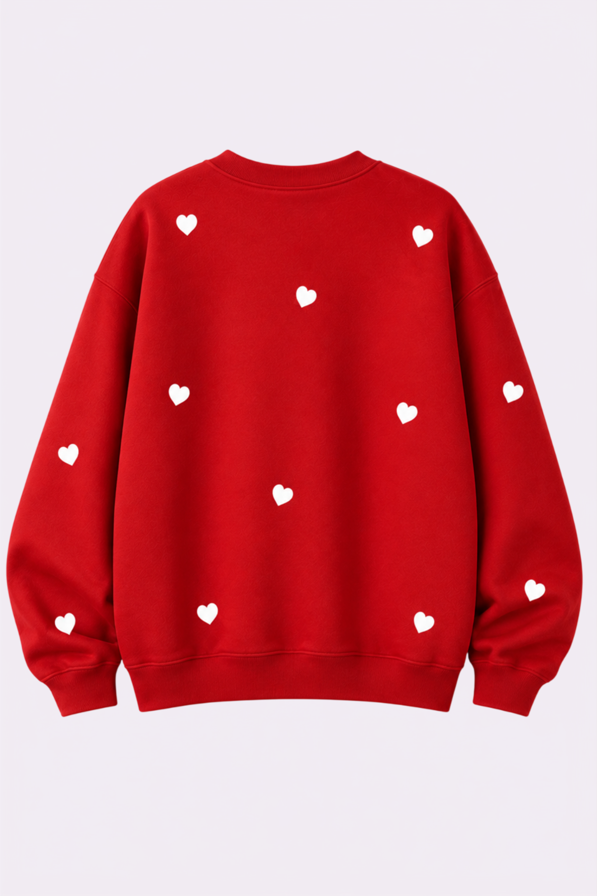 Red Heart Graphic Crew Neck Sweatshirt