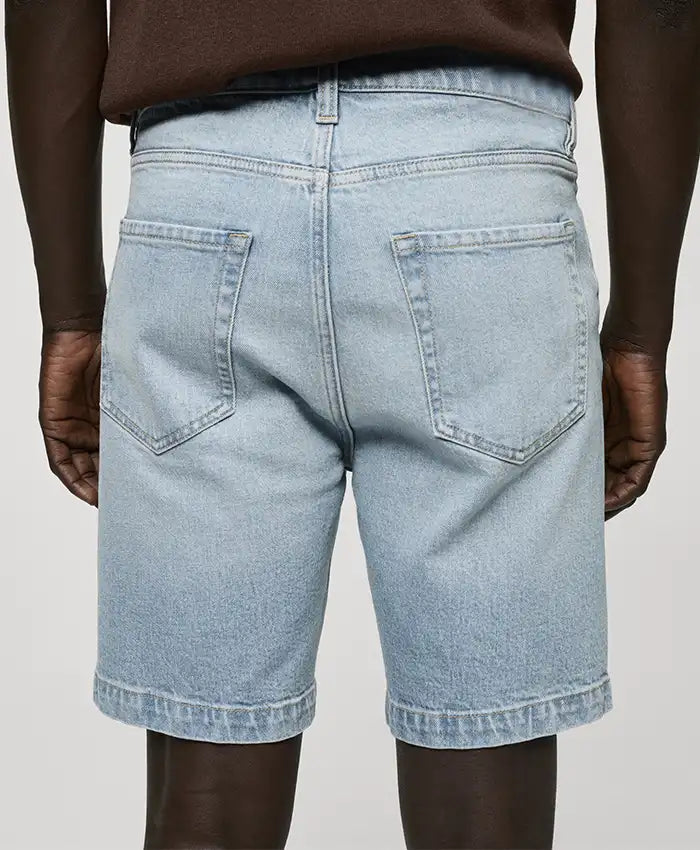 Regular Fitted  Denim Shorts