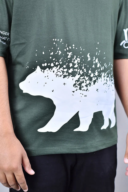 Resilient Abstract Bear Tee