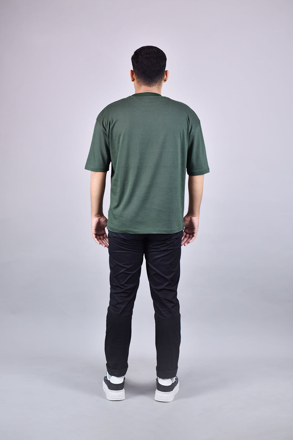 Resilient Abstract Bear Tee Back Look