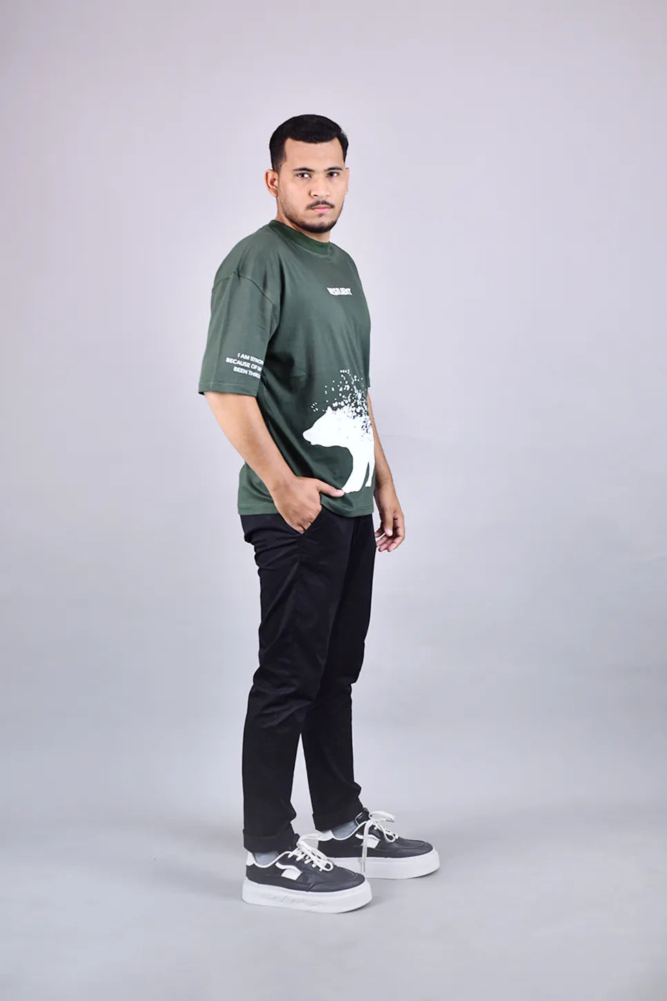 Resilient Abstract Bear Tee