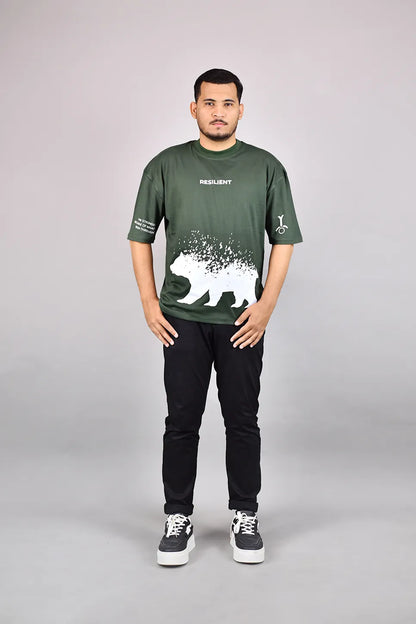 Resilient Abstract Bear Tee