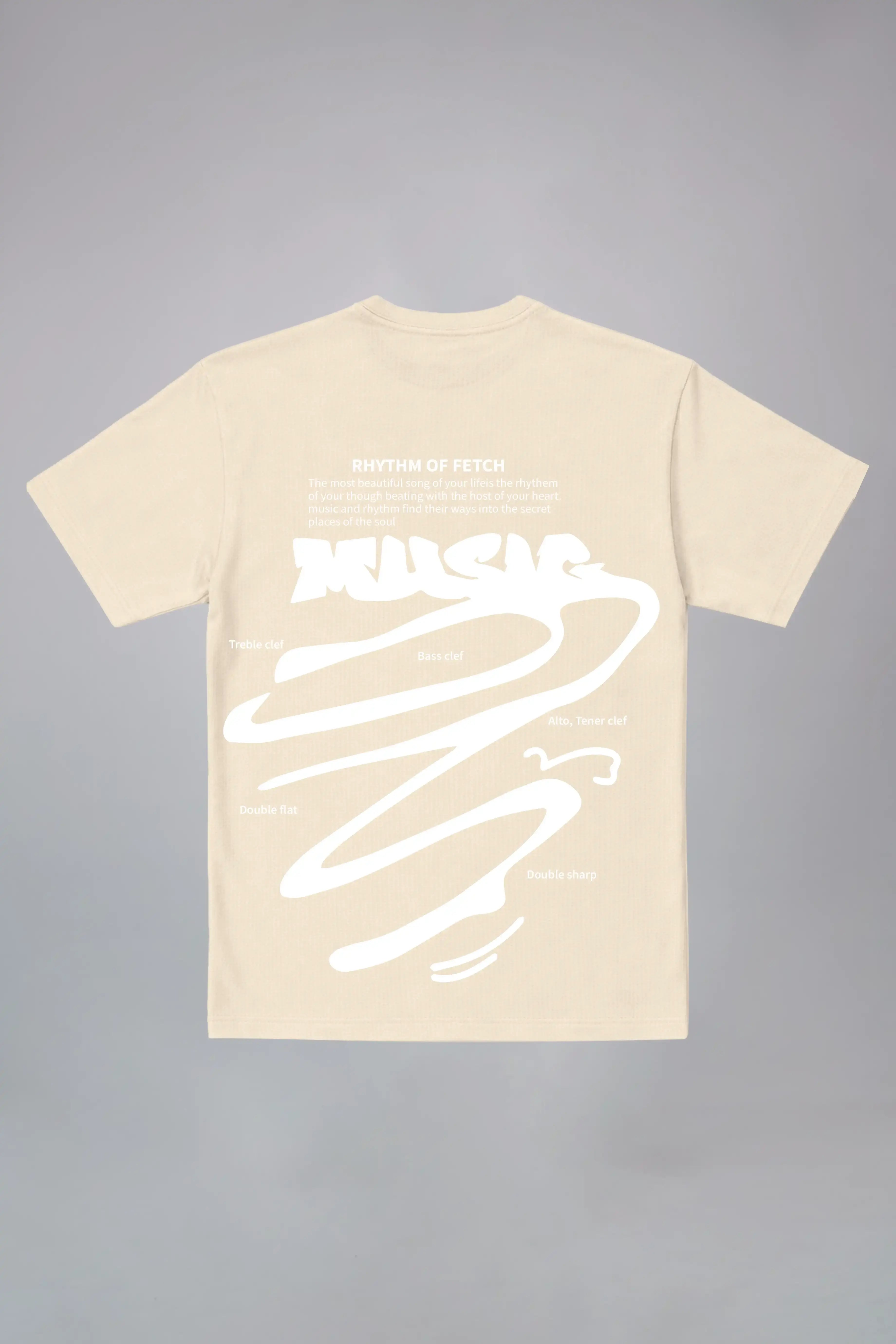 Rhythm of Fetch Music Oversized T-Shirt