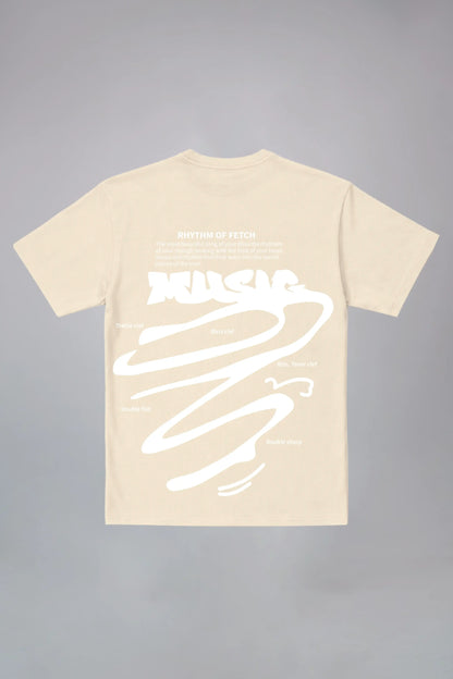 Rhythm of Fetch Music Oversized T-Shirt