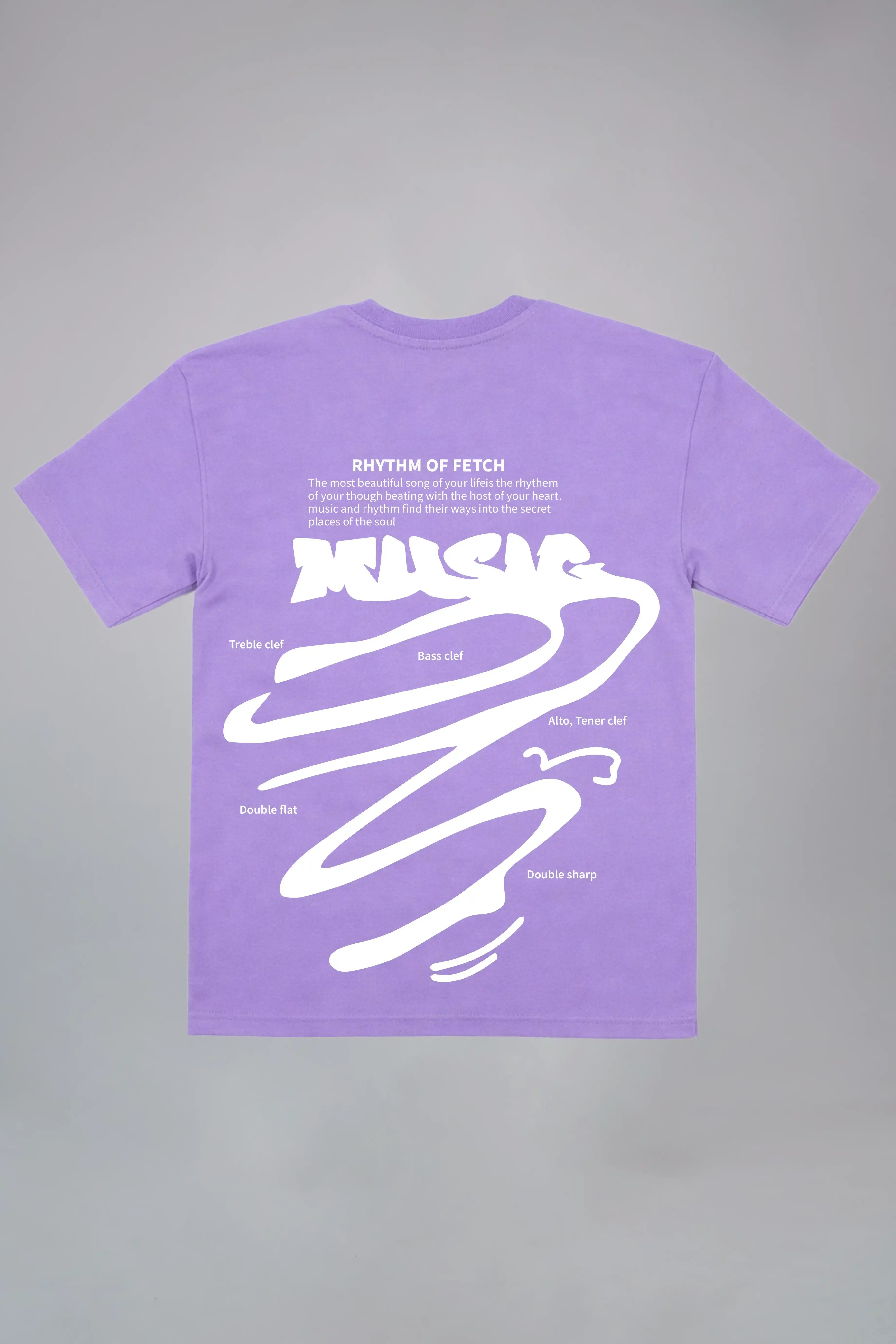 Rhythm of Fetch Music Oversized T-Shirt