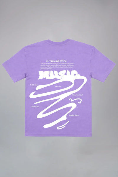 Rhythm of Fetch Music Oversized T-Shirt