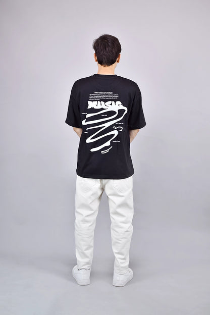 Buy Rhythm of Fetch Music Oversized T-Shirt