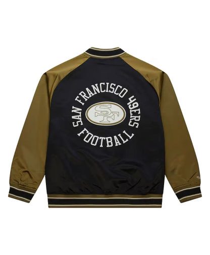 San Francisco 49ers Double Clutch Raglan Varsity Jacket