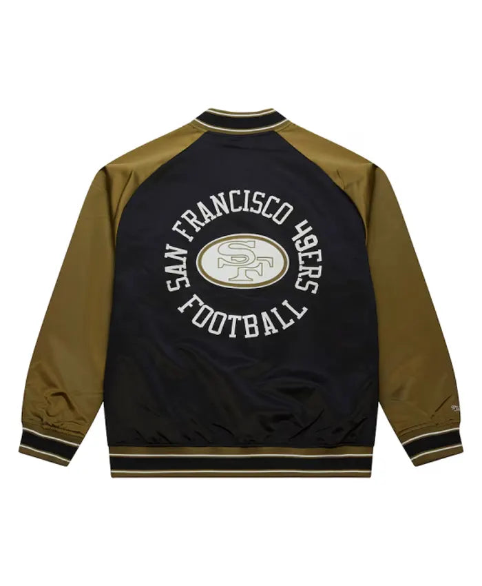 San Francisco 49ers Double Clutch Raglan Varsity Jacket