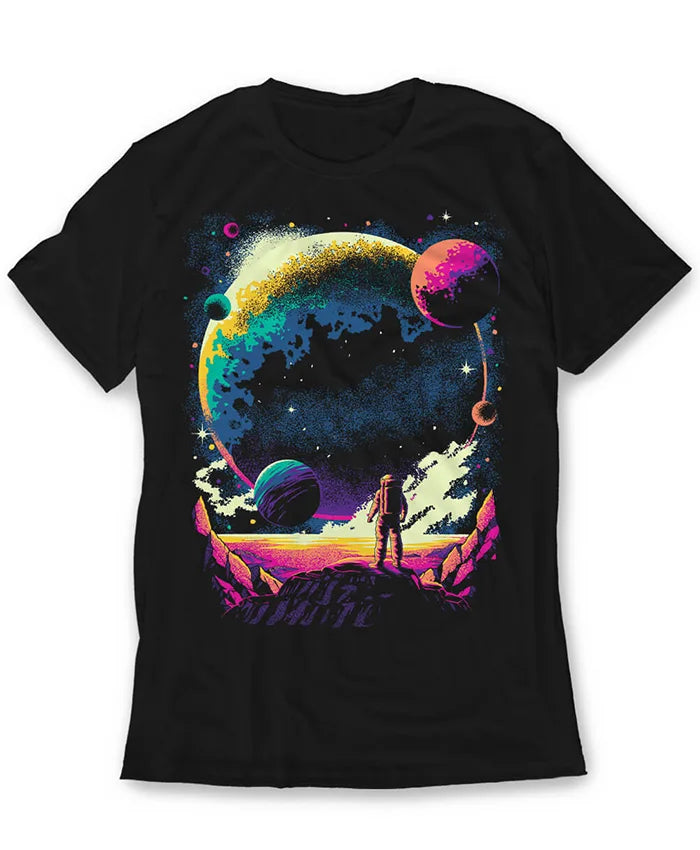 Sci-Fi Astronaut Printed T-Shirt