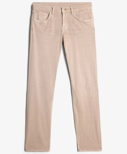 Slim Fit Cotton Pant - Khaki Brown