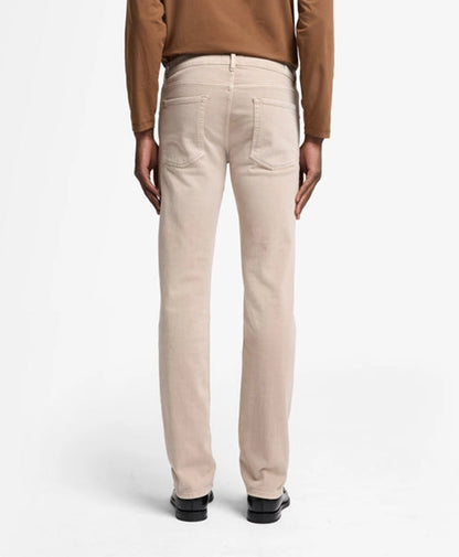 Slim Fit Cotton Pant - Khaki Brown