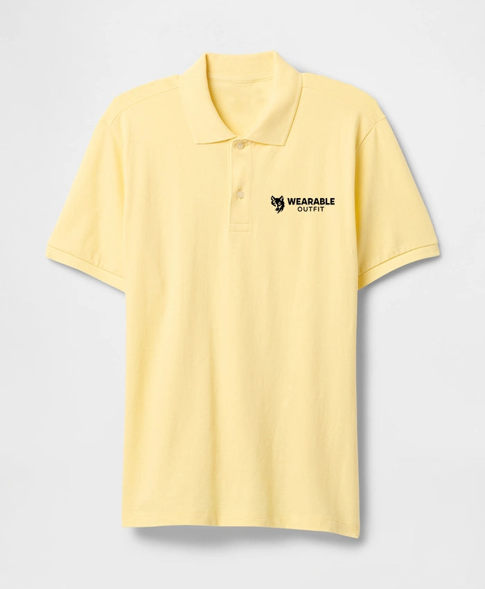 Smart Fit Polo T shirt  - Yellow