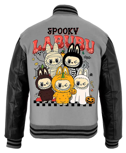 Stegaro Spooky Labubu Varsity Jacket