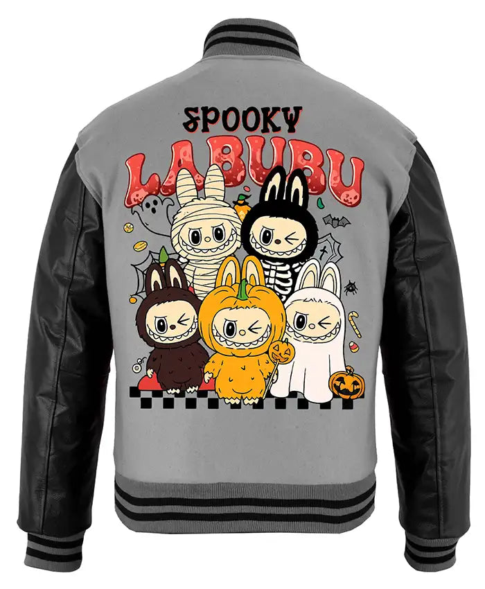 Stegaro Spooky Labubu Varsity Jacket