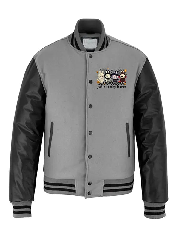 Stegaro Spooky Labubu Varsity Jacket