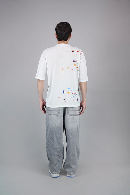 Sticker Bomb Oversized T-Shirt