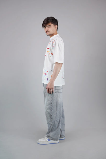 Sticker Bomb Oversized T-Shirt