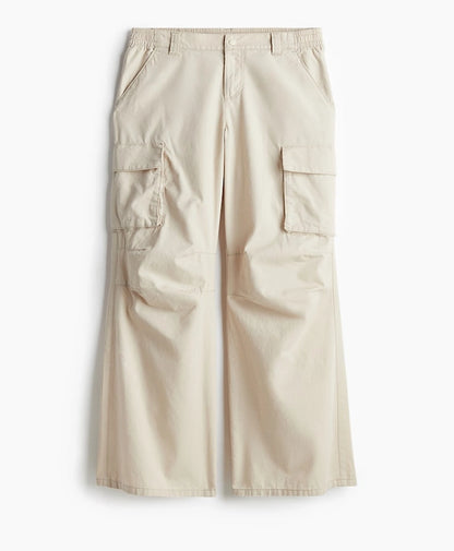 Straight-Leg Cotton Cargo Pant
