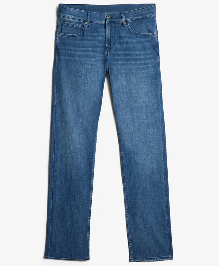 Straight Fit Denim Jeans - Blue