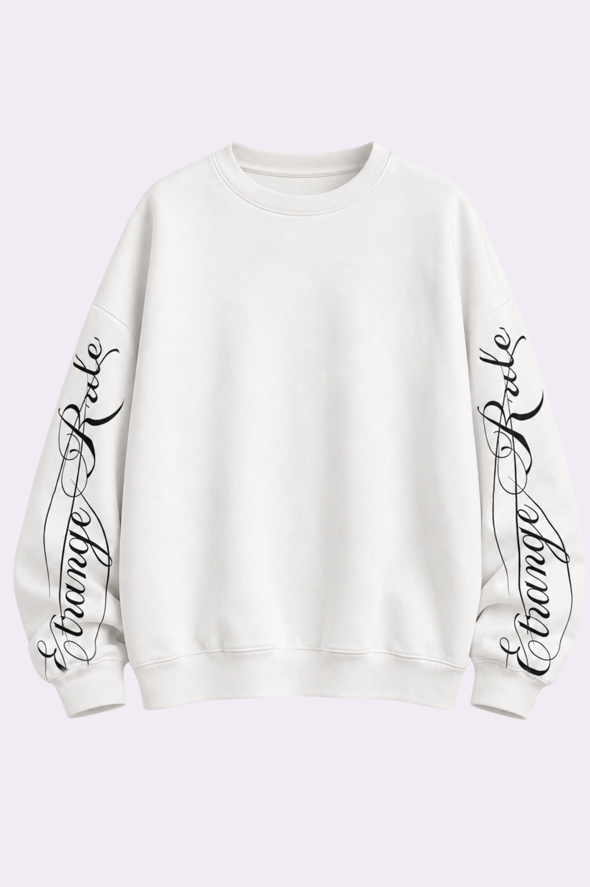 Strange Rule White Oversized Sweatshirt
