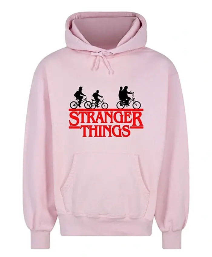 Stranger Things Pink Hoodie