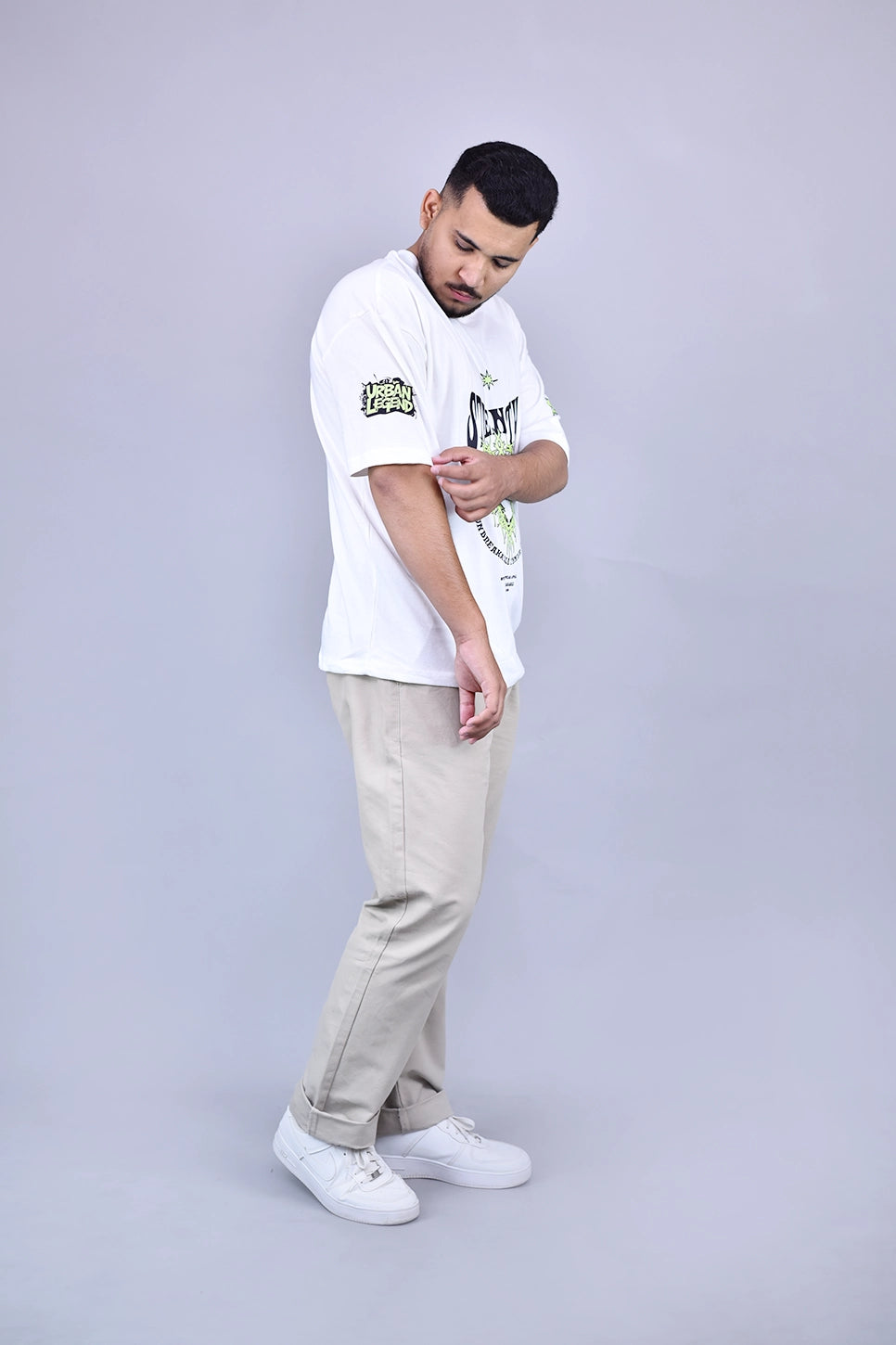 Strength Oversized White Tee