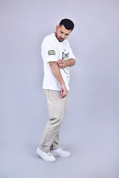 Strength Oversized White Tee