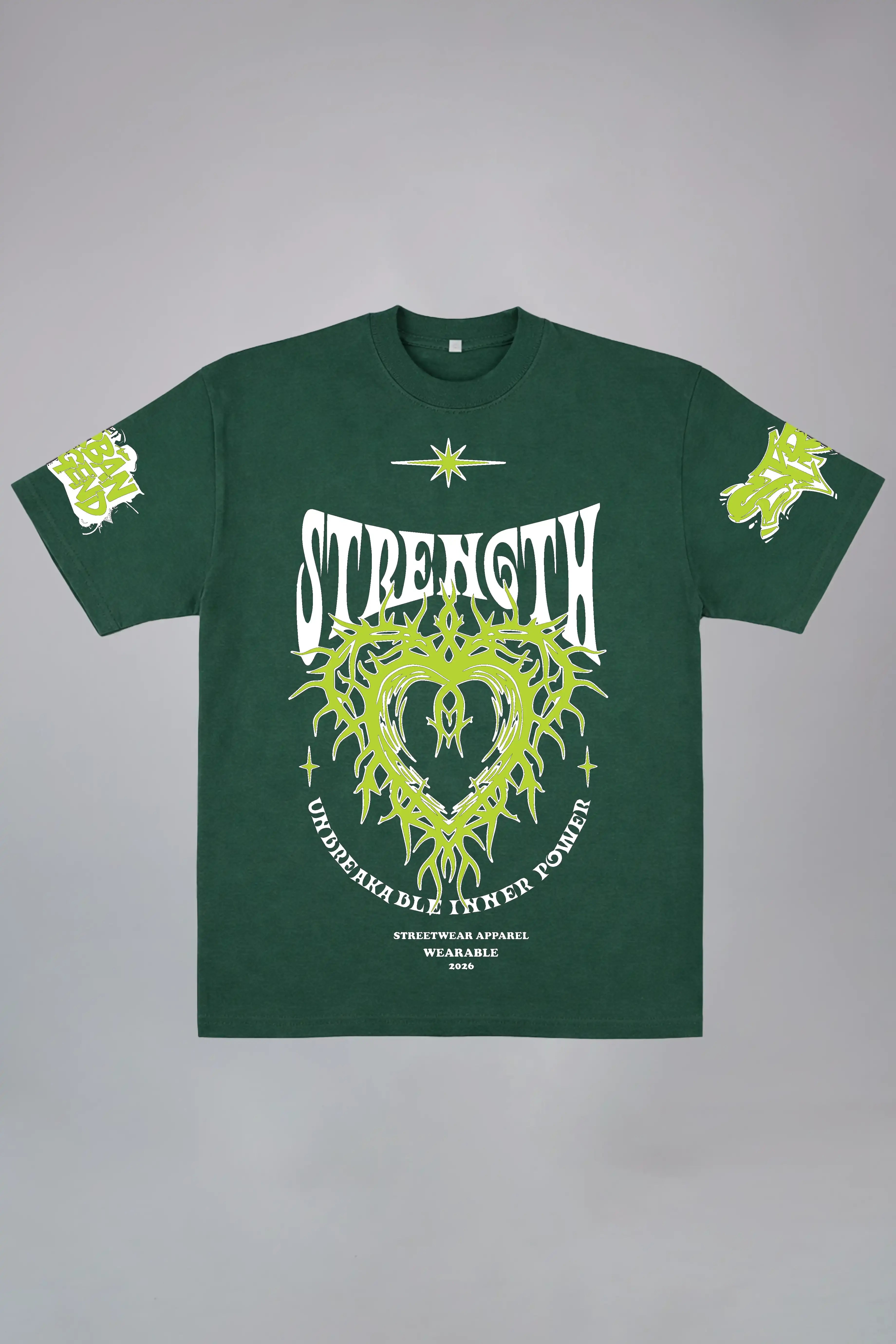 Strength Oversized White Tee