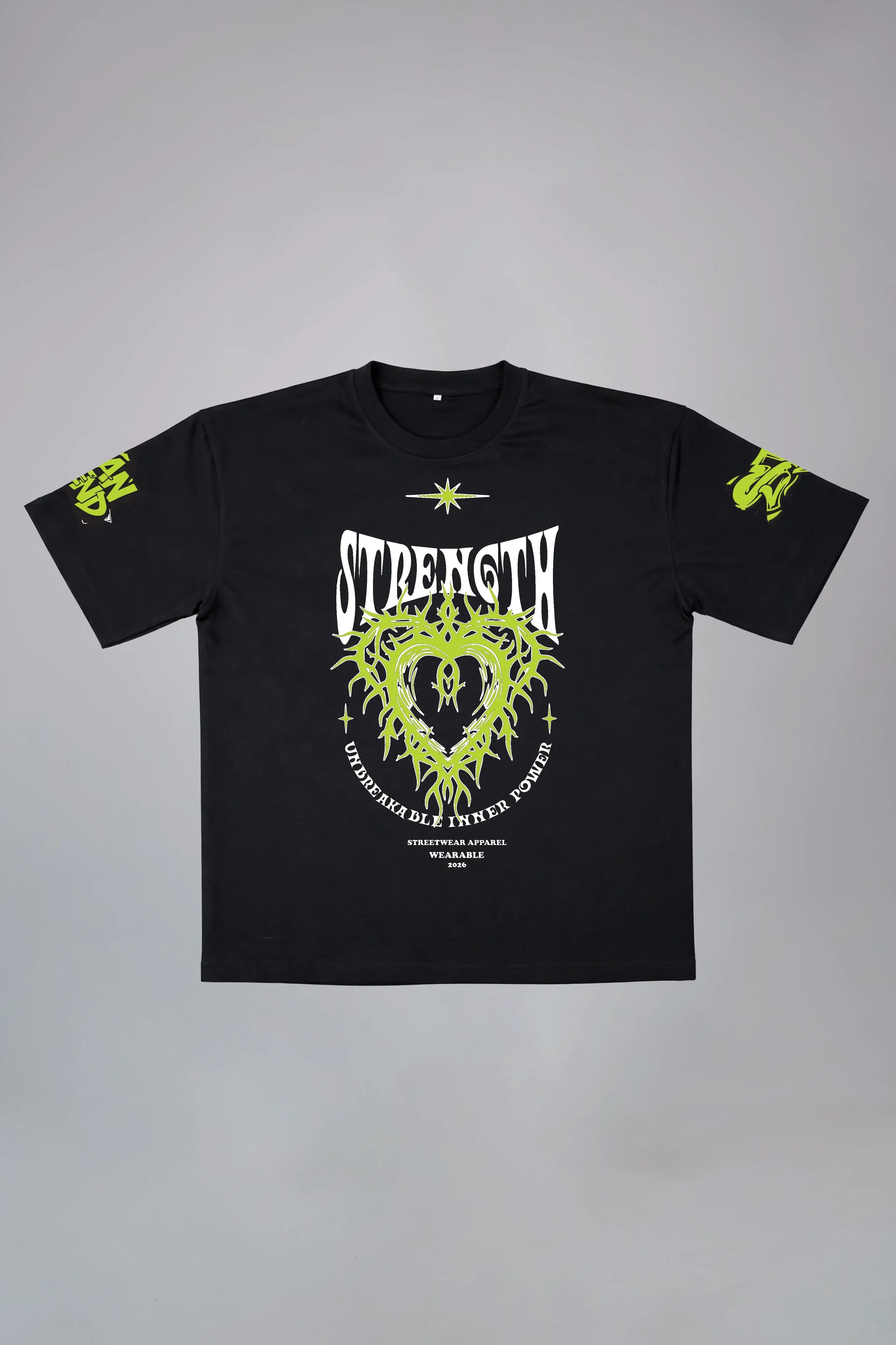 Strength Oversized White Tee