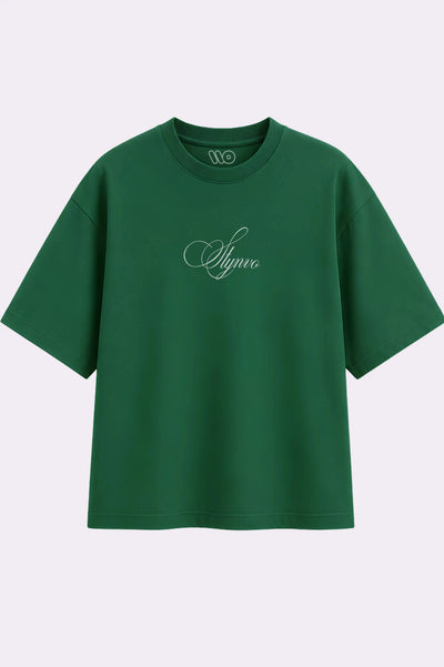 STYNVO Green Graphic Oversized T-Shirt