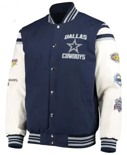 Super Bowl 5x Champions Dallas Cowboys Varsity Jacket