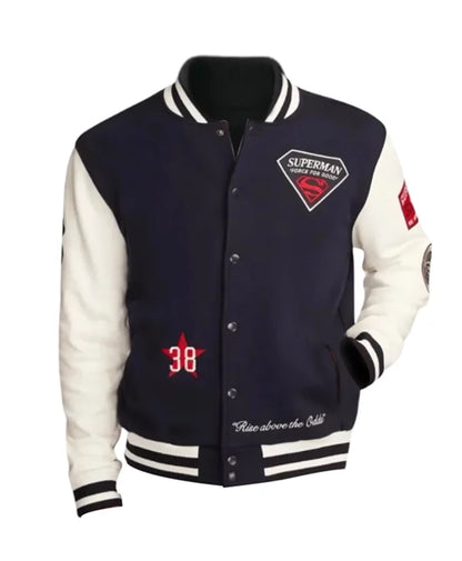 Superman Lucky Letterman Varsity Jacket