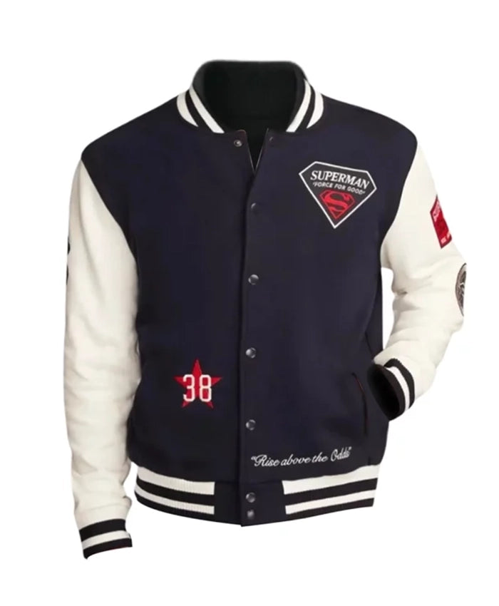 Superman Lucky Letterman Varsity Jacket