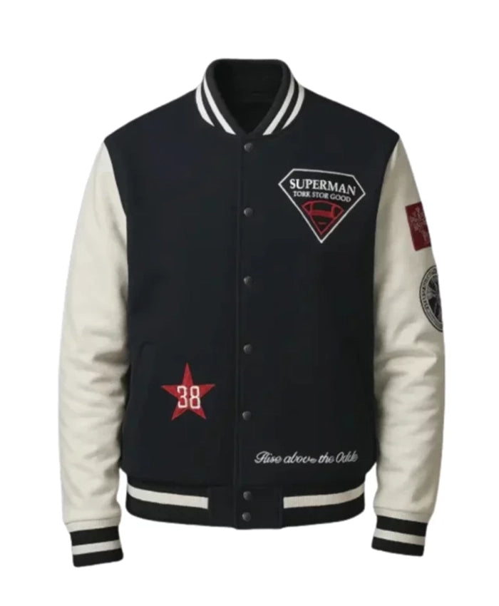 Superman Lucky Letterman Varsity Jacket