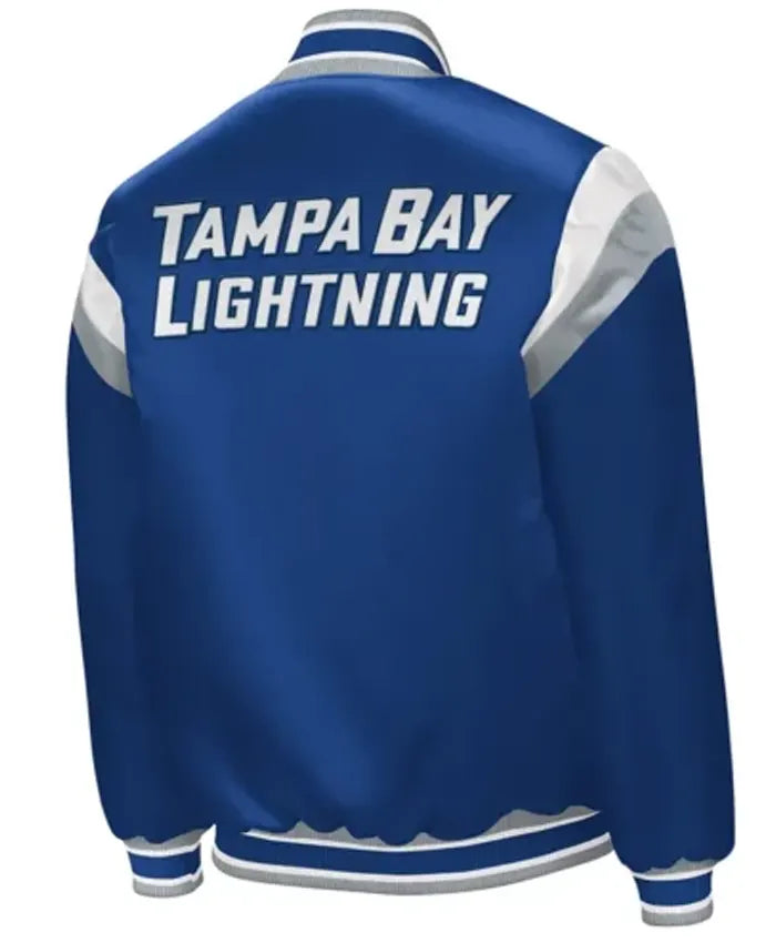 Tampa Bay Lightning Shutout Royal Varsity Jacket