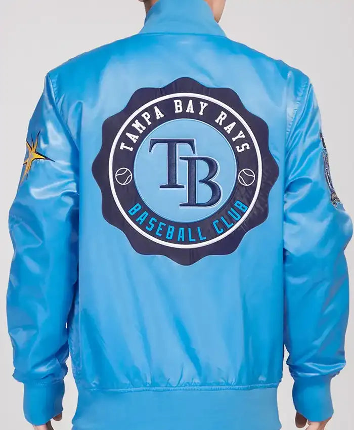 Tampa Bay Rays Crest Emblem University Varsity Jacket