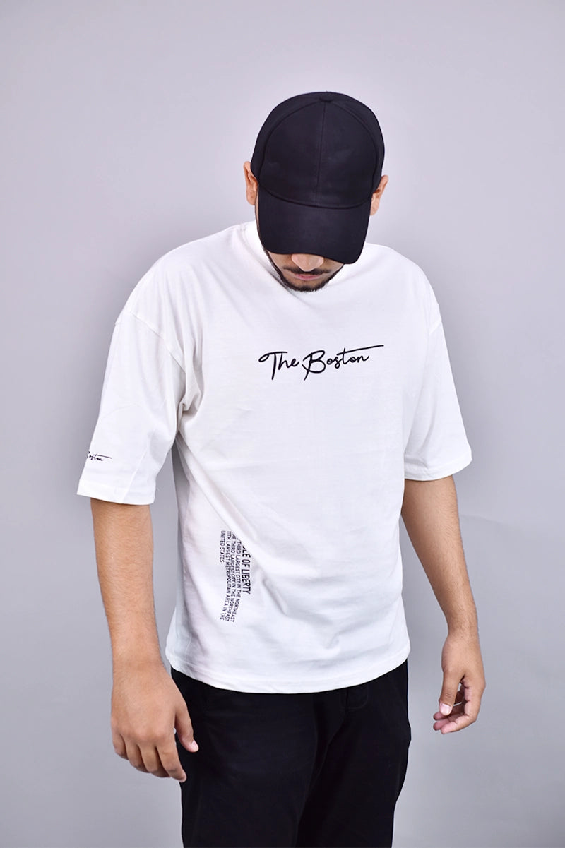 The Boston White Graphic Tee