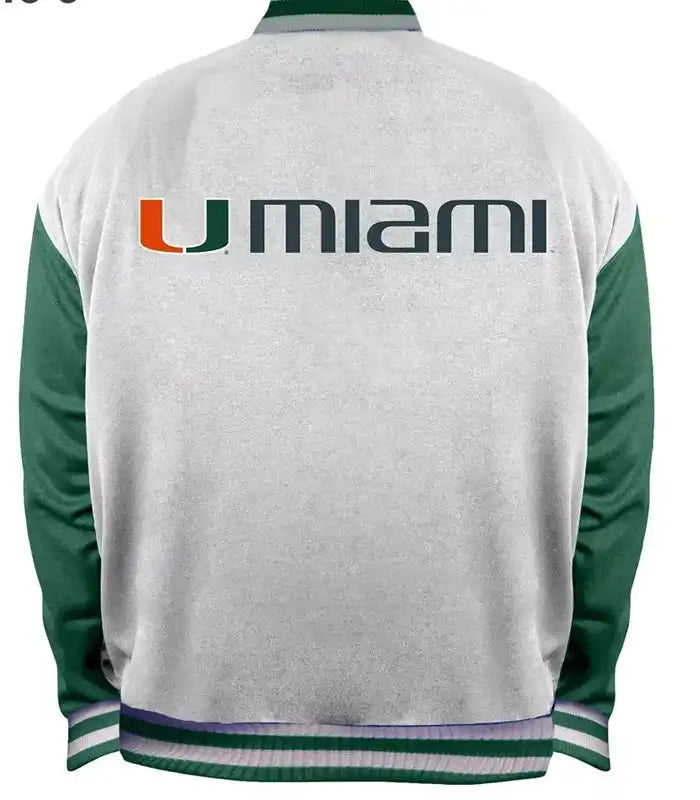 The Rookie Miami Hurricanes Canes Letterman Varsity Jacket