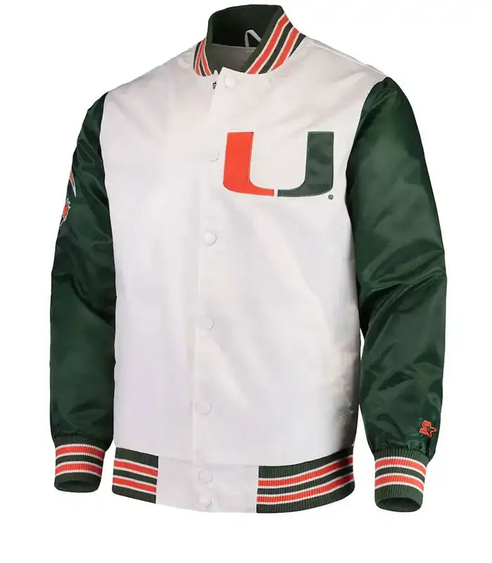 The Rookie Miami Hurricanes Canes Letterman Varsity Jacket