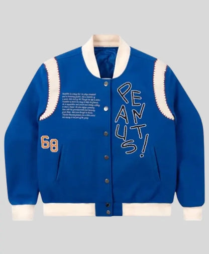 Tier Franklin Armstrong Blue Varsity Jacket