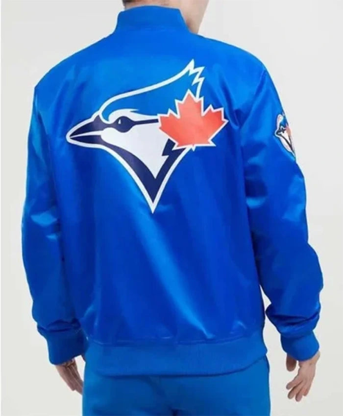 Toronto Blue Jays Big Logo Royal Blue Varsity Jacket