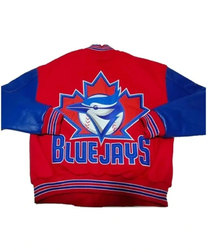 Toronto Blue Jays Blue And Red Varsity Jacket