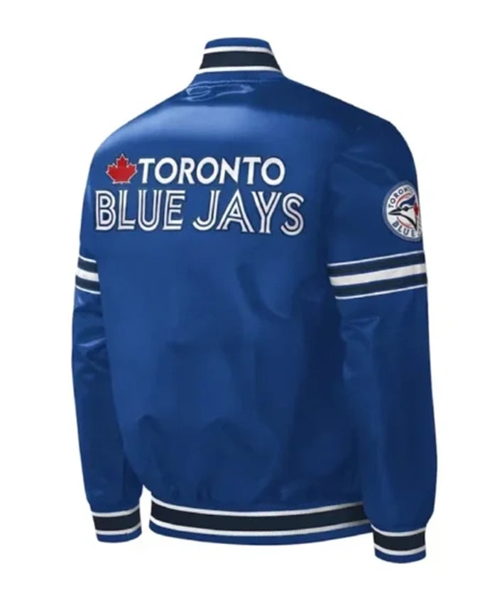 Toronto Blue Jays Royal Blue Midfield Varsity Jacket