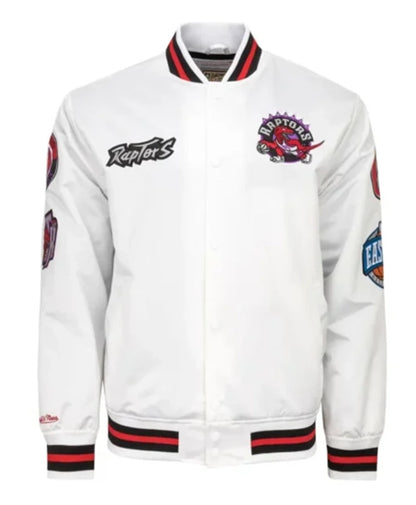 Toronto Raptors City Collection White Varsity Jacket
