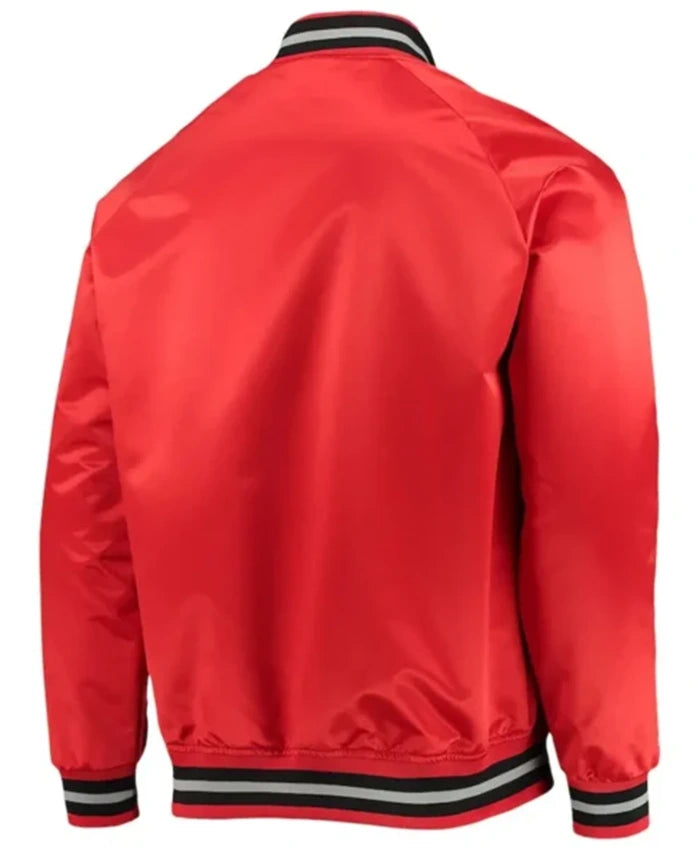 Toronto Raptors Hardwood Classics Red Varsity Jacket