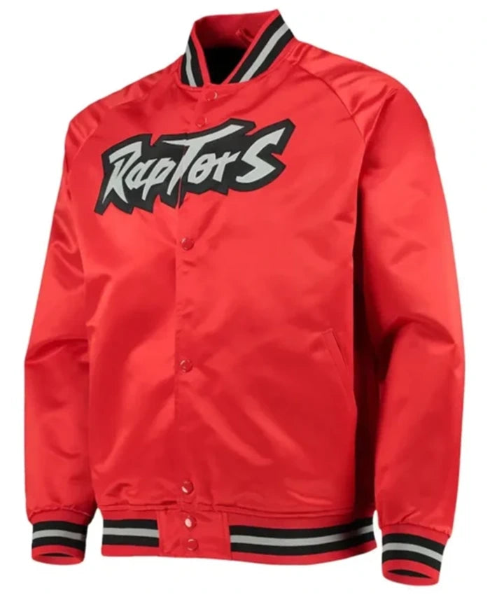 Toronto Raptors Hardwood Classics Red Varsity Jacket